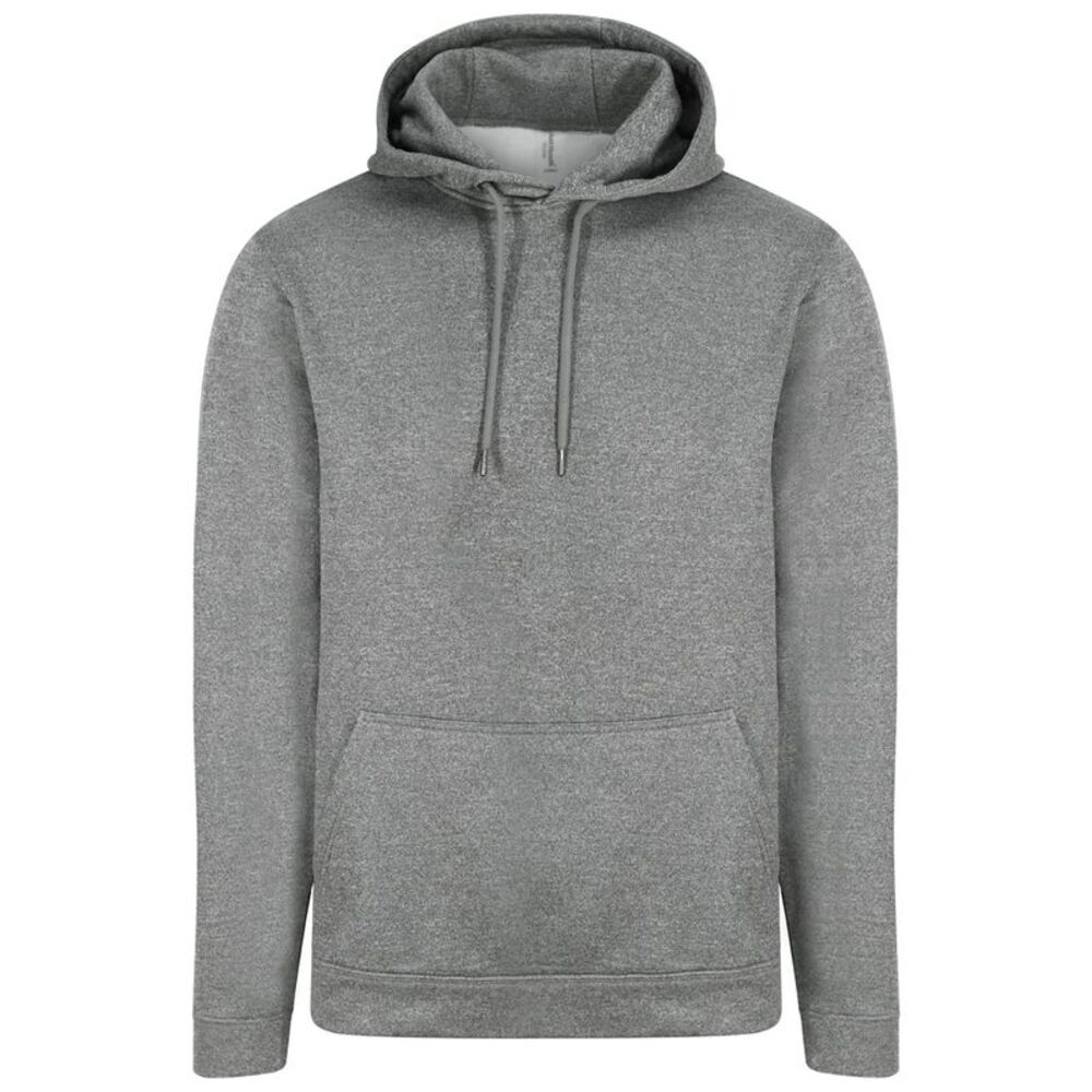 AWDis Adults Unisex Polyester Sports Hoodie / Gray Melange